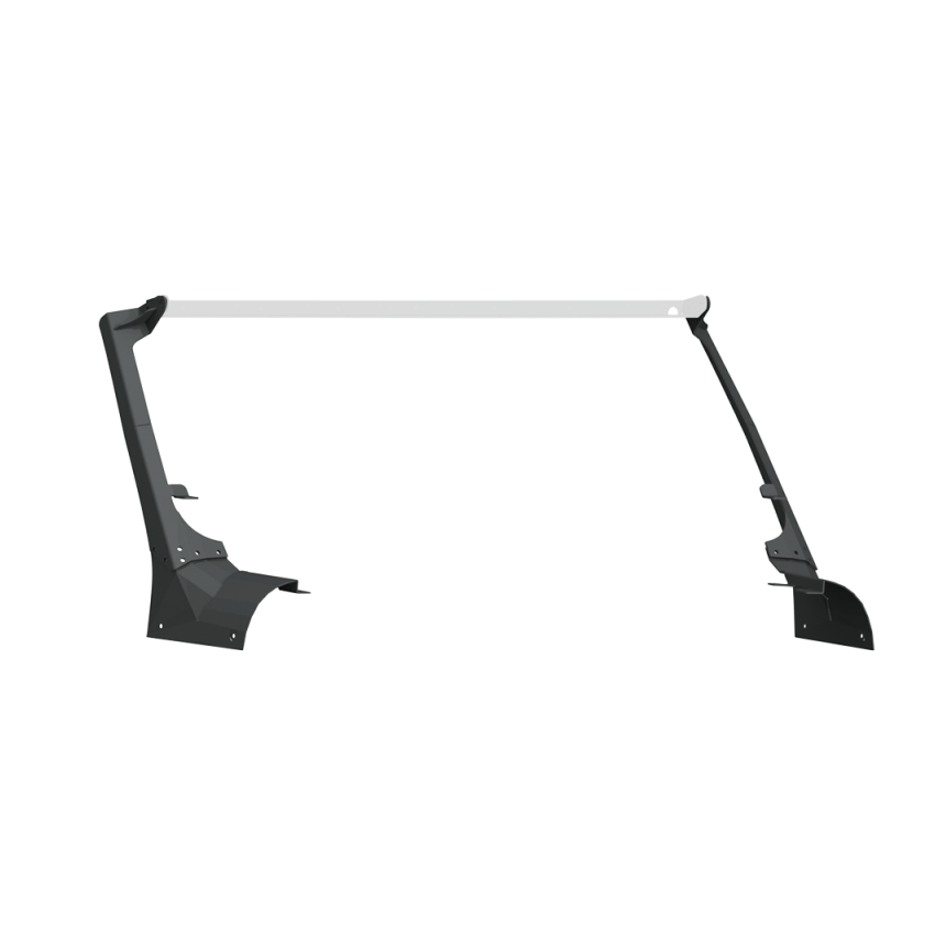 Road Armor 518LMP1B 18-20 Jeep Wrangler JL Stealth A-Pillar Light Mounts 51.5in w/Lower Mount - Tex Blk