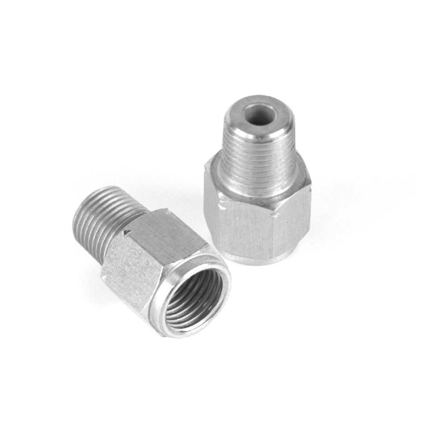 Haltech M10 x 1.0 to 1/8 BSPT Adaptor - Stainless Steel