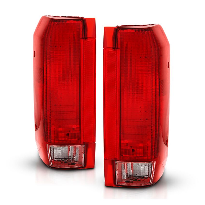 ANZO 311306 1992-1996 Ford Bronco Taillight Red/Clear Lens (OE Replacement)