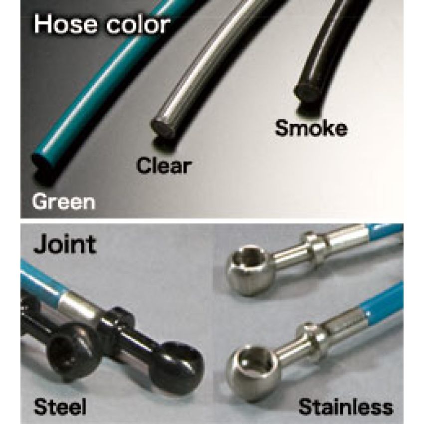 Project Mu Mitsubishi Lancer Evo CT9A Green Brake Lines