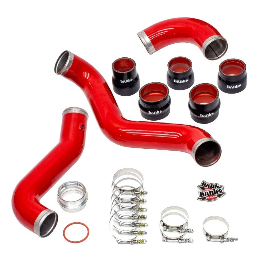 Banks Power 17-19 Chevy/GMC 2500HD/3500HD Diesel 6.6L Boost Tube Upgrade Kit - Red