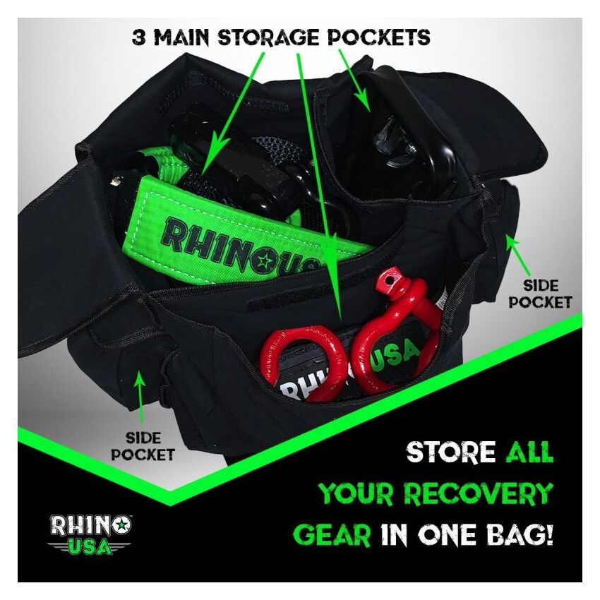 Rhino USA RNO-RECOVERY-BAG Ultimate Recovery Gear Storage Bag (Black)
