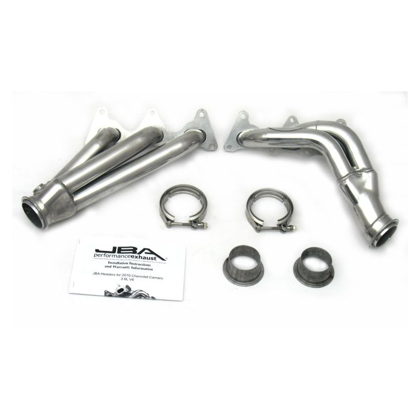 JBA 10-11 Camaro 3.6L V6 1-5/8in Primary Silver Ctd Cat4Ward Header