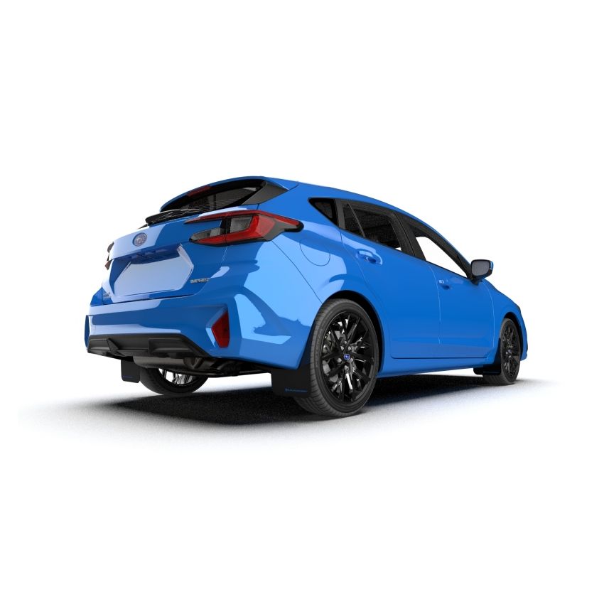 Rally Armor MF105-UR-BLK-NB Black Mud Flap/Light Blue Logo