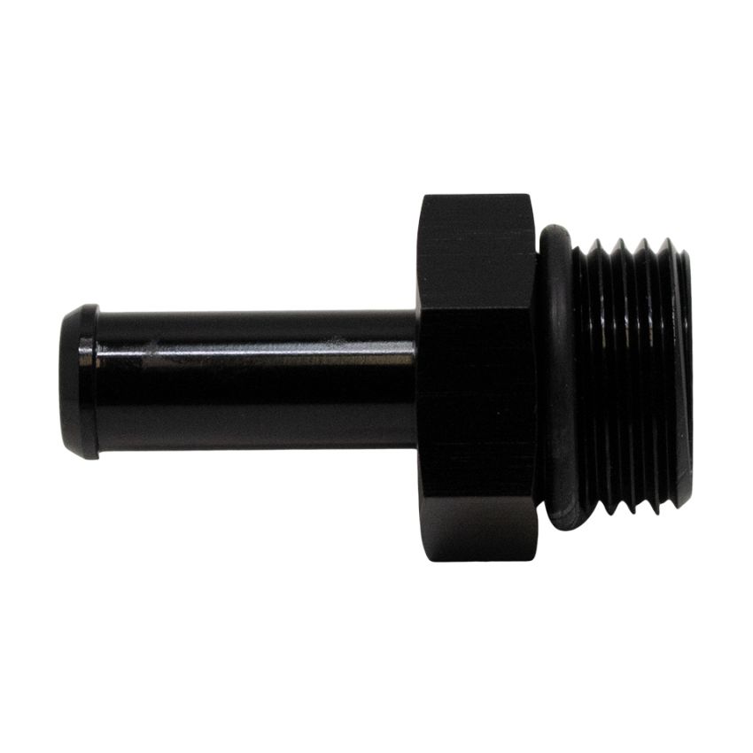 DeatschWerks 8AN ORB Male to 3/8in Male Barb Fitting (Incl O-Ring) - Anodized Matte Black
