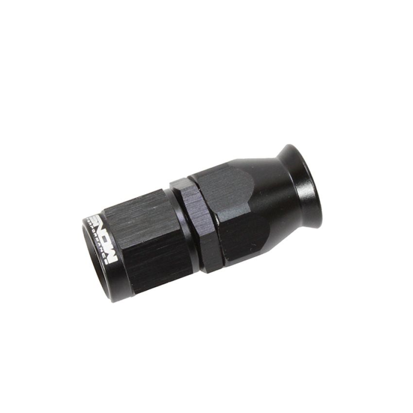 Snow -6AN Straight PTFE Hose End (Black)
