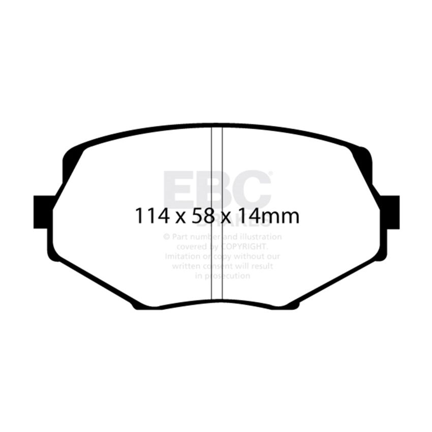 EBC DP21002 94-01 Mazda Miata MX5 1.8 Greenstuff Front Brake Pads