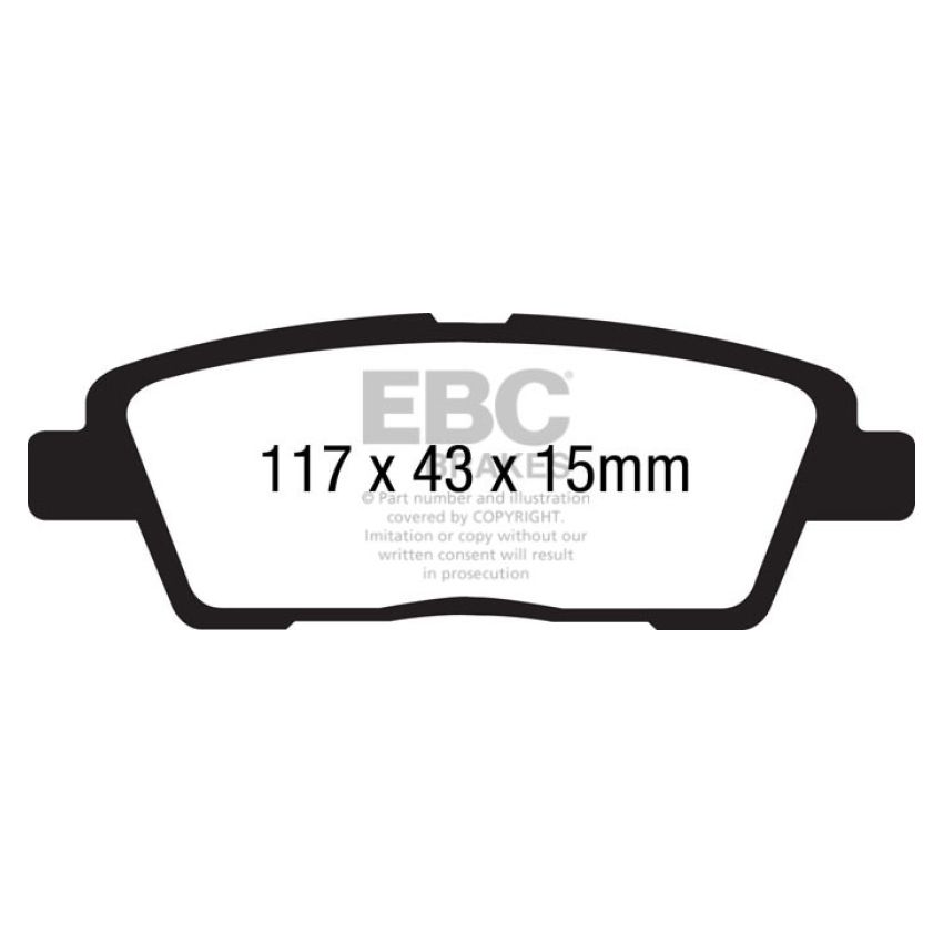 EBC UD1551 10-11 Hyundai Genesis 3.8 Ultimax2 Rear Brake Pads