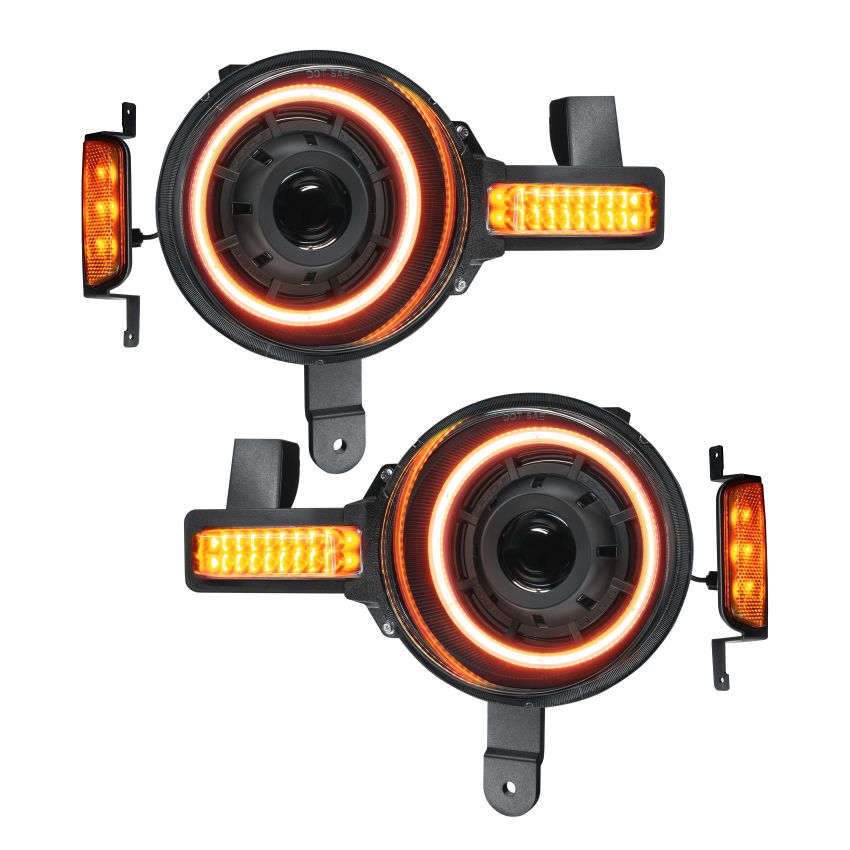 Oracle Lighting 5886-005 Oculus(TM) Bi-LED Projector Headlights for 2021+ Ford Bronco - Amber LED