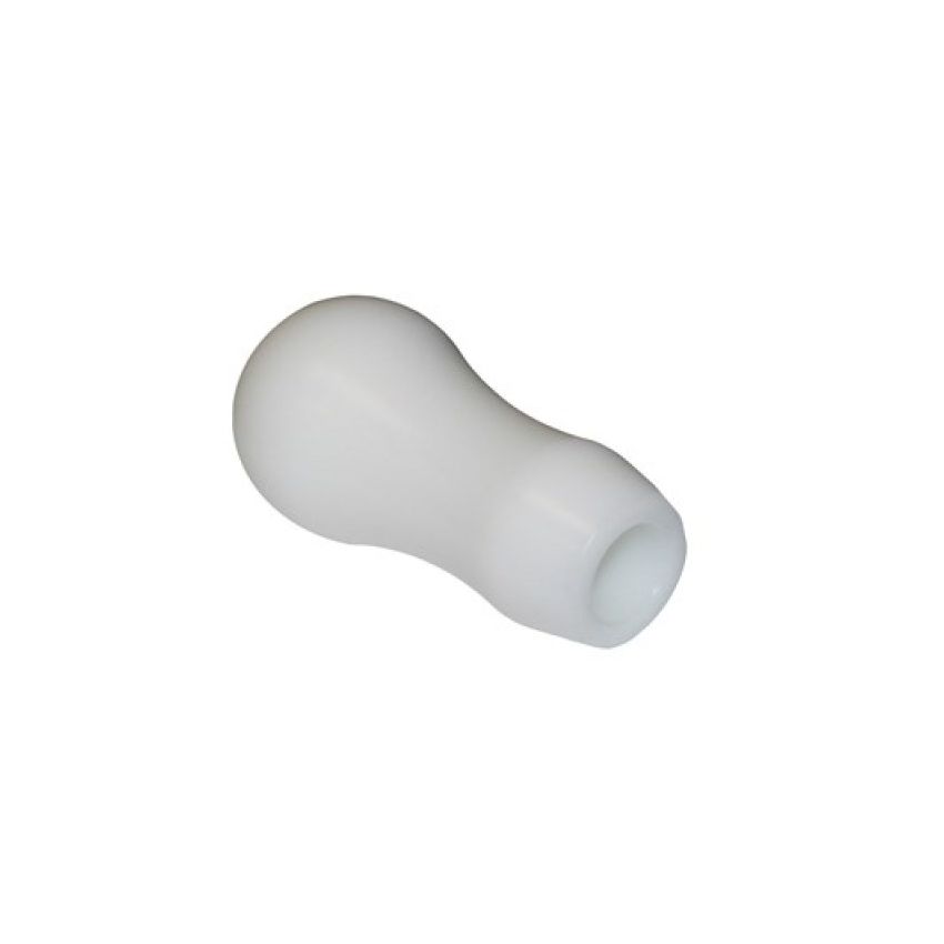 Torque Solution Delrin Tear Drop Tall Shift Knob (White): Universal 10x1.25