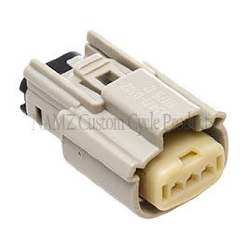 NAMZ NM-33471-0302 07-23 V-Twin FL Models Molex MX-150 3-Position Female Connector - Gray (72514-07GY)