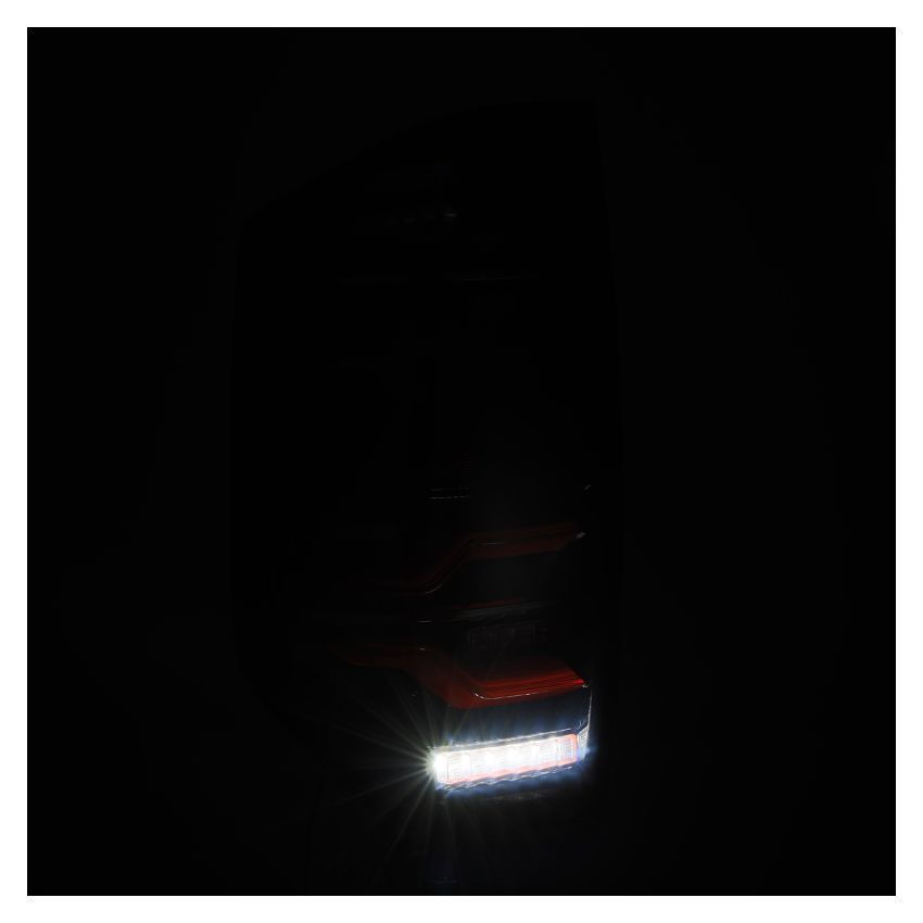 AlphaRex 14-21 Toyota Tundra LUXX LED Taillights Black/Red w/Activ Light/Seq Signal