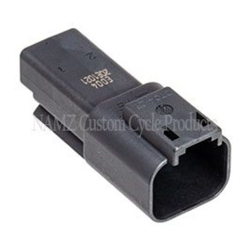 NAMZ DR-2B Deutsch DT Series 2-Wire Receptacle & Wedgelock - Black (HD 72102-94BK)