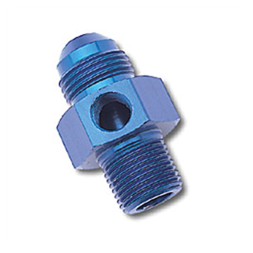 Russell Performance -6 AN Flare to 3/8in Pipe Pressure Adapter (Blue)