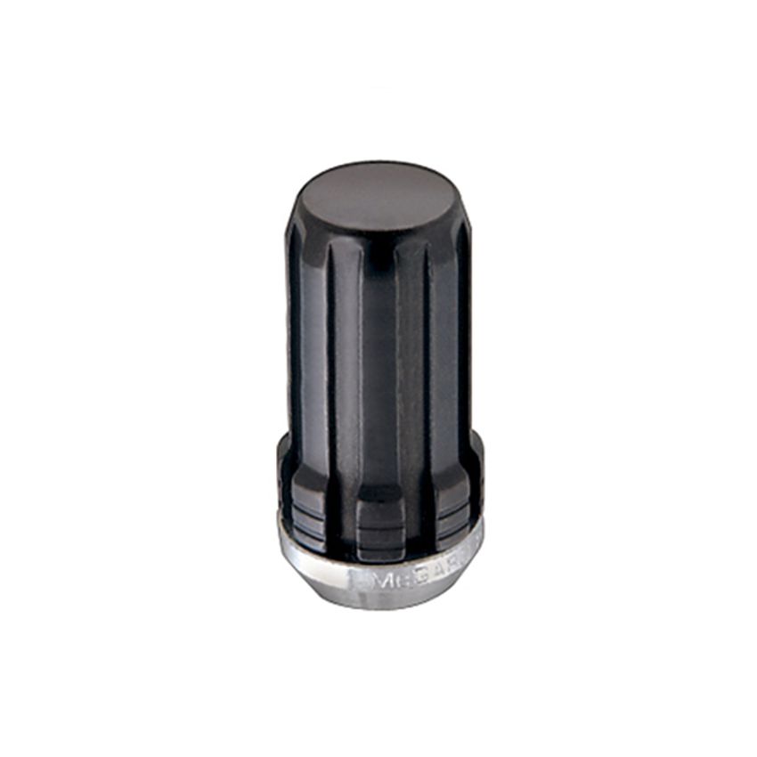 McGard SplineDrive Lug Nut (Cone Seat) M14X1.5 / 1.648in. Length (Box of 50) - Black (Req. Tool)