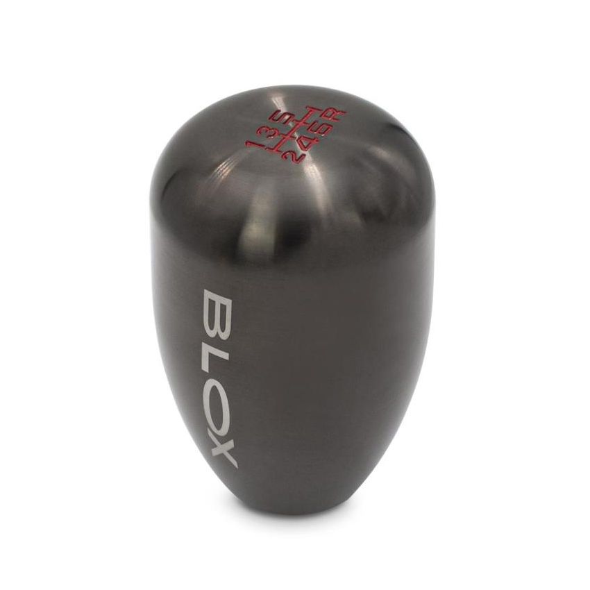 BLOX Racing 6-Speed Billet Shift Knob - Gun Metal 12x1.25mm