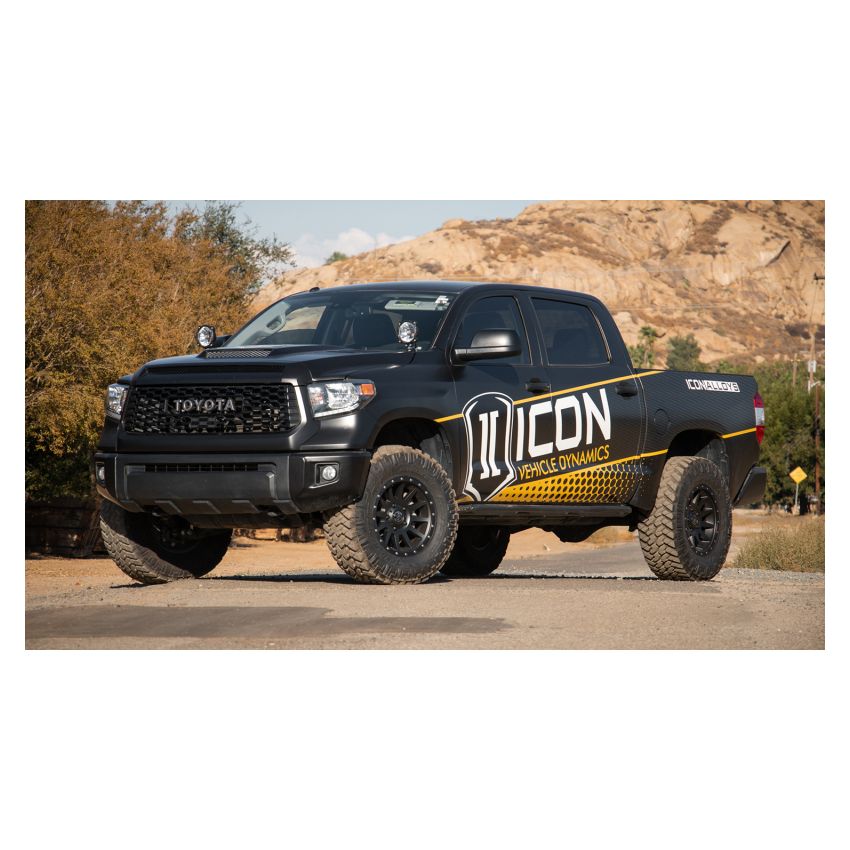 ICON 2018905560SB Compression 18x9 5x150 25mm Offset 6in BS Satin Black Wheel