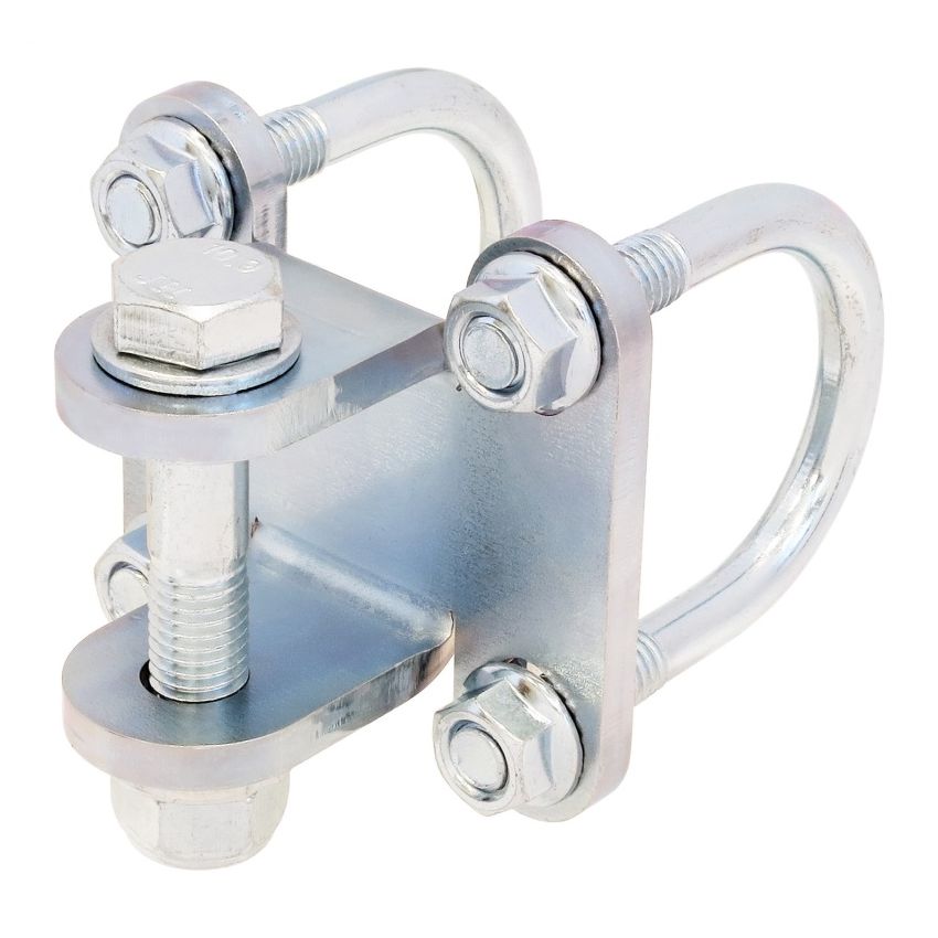 RockJock Steering Stabilizer Shock Bracket Kit For 1 1/2in Rods