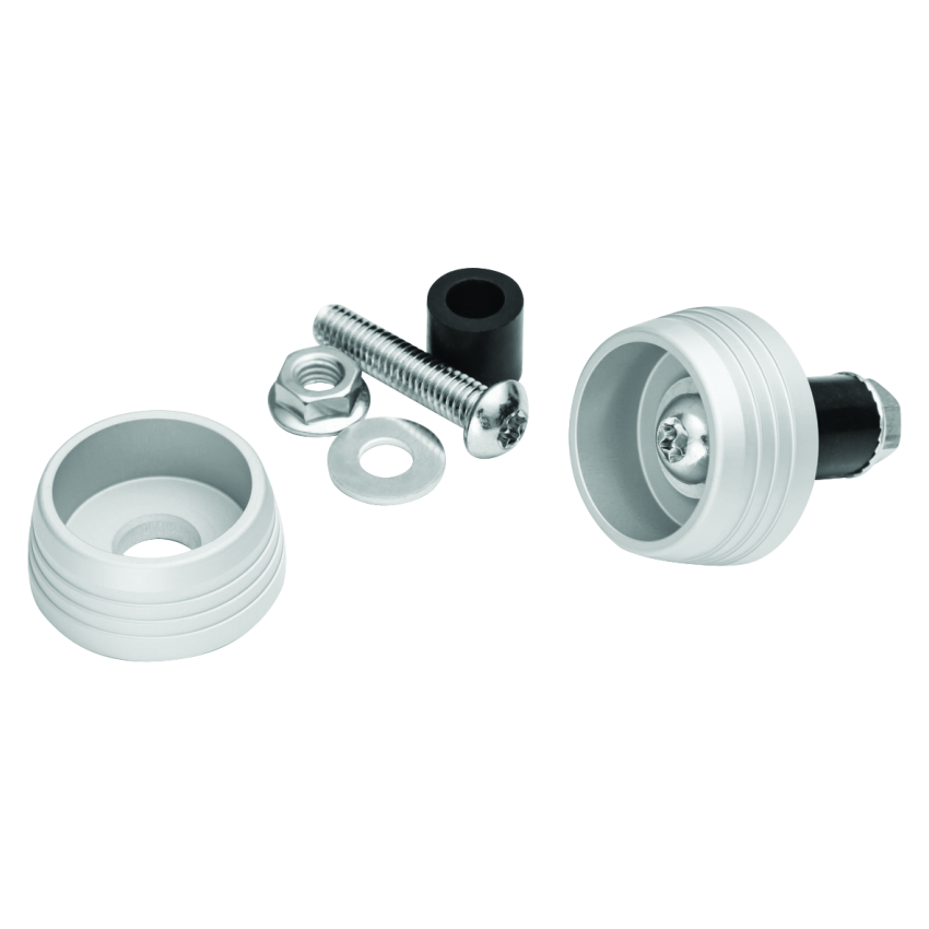 Kuryakyn 3807 Lodestar Axle Sliders Silver