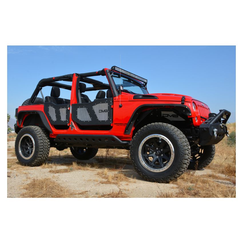 DV8 Offroad RDSTTB-FMS Aluminum Mesh Inserts For Front JK Rock Doors