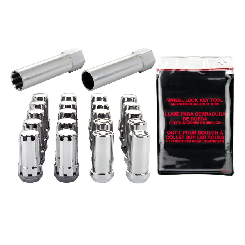 McGard (65540 1/2-20 MCG 5 LUG SPLINEDRIVE KIT, CHROME W/WHL LKS (Replaced 65530))
