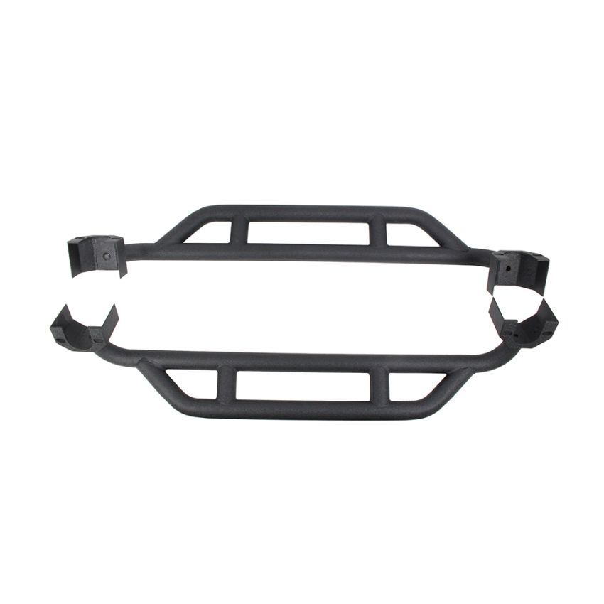 Fishbone Offroad FB23008 07-18 Jeep JK 2 Door Wrangler JK Steel Rock Sliders - Blk Textured Powdercoat