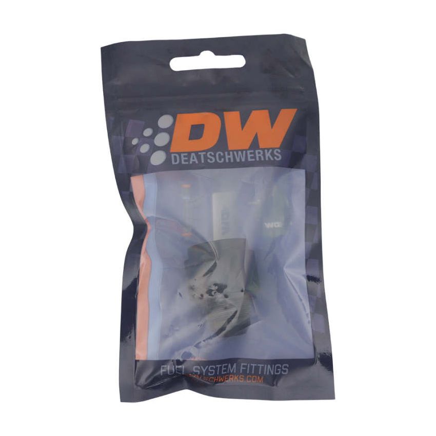 DeatschWerks 10AN Female Flare to 8AN Male Flare Reducer - Anodized Matte Black