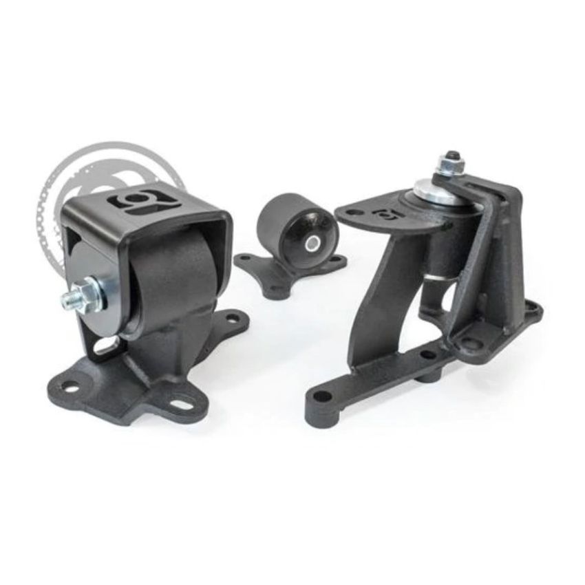 Innovative 88-91 Prelude H-Series Black Steel Mounts 75A Bushings