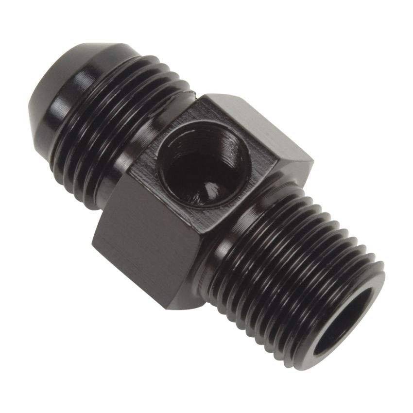 Russell 670063 Performance -6 AN Flare to 3/8in Pipe Pressure Adapter (Black)