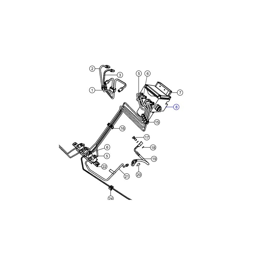 Mopar 68196033AA HYDRAULIC CONTROL UN, Anti-Lock Brake System