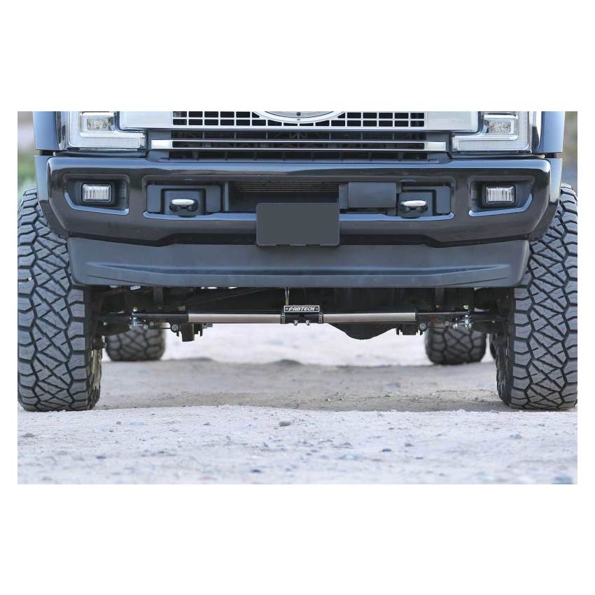 Fabtech 17-20 Ford F250/F350 4WD Dual Steering Stabilizer System w/DL 2.25 Shocks