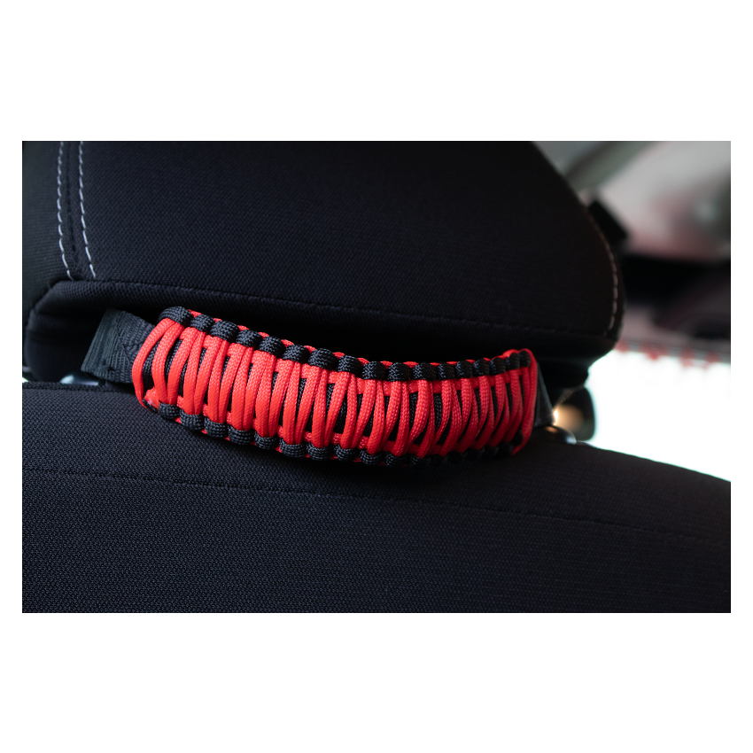 Fishbone Offroad Head Rest Paracord Grab Handles - Black