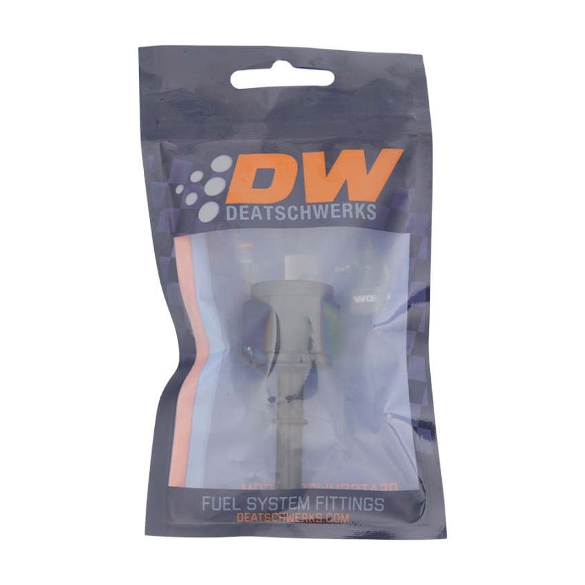 DeatschWerks 10AN Female Flare Swivel to 5/16in Male EFI Quick Disconnect - Anodized Matte Black