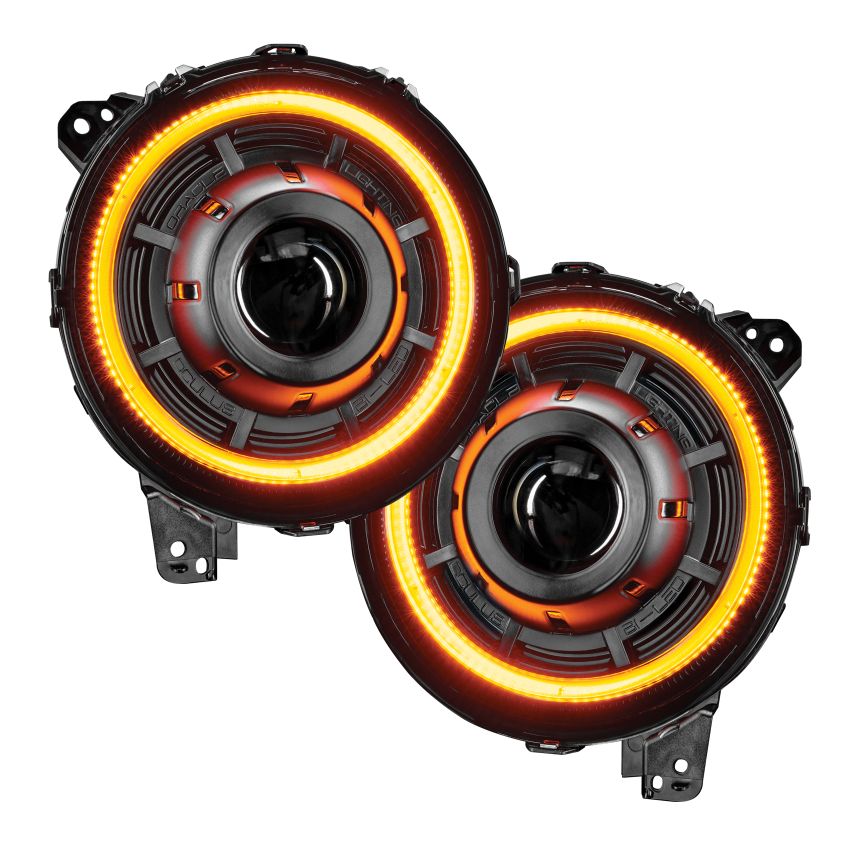 Oracle Lighting 5839-023 Oculus Switchback Bi-LED Projector Headlights -Jeep Wrangler JL/Gladiator JT