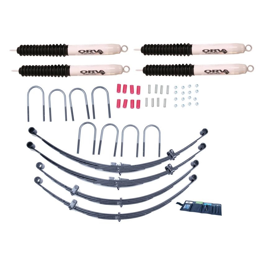 Rugged Ridge 4in Lift Kit with Shocks 55-75 Jeep CJ