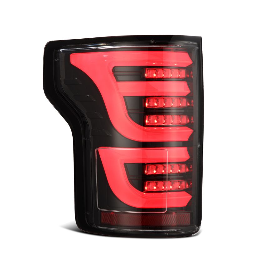 AlphaRex 652030 15-20 Ford F150 Luxx-Series LED Tail Lights Alpha-Black