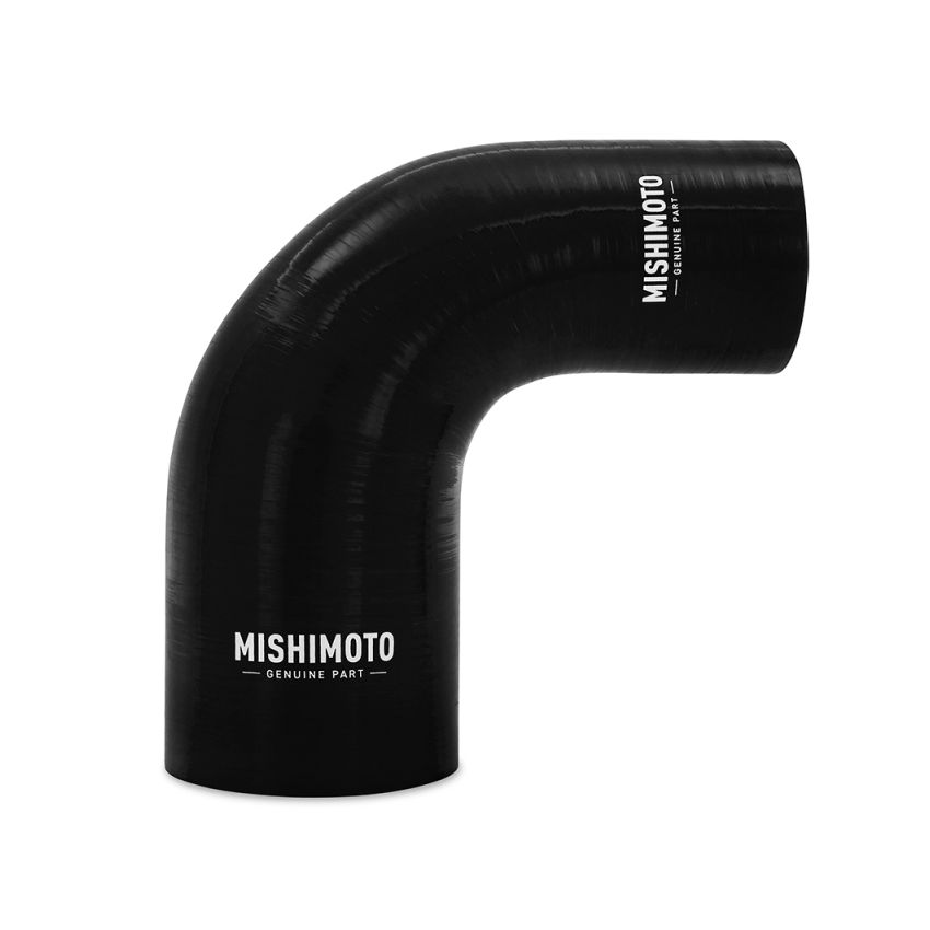 Mishimoto Silicone Reducer Coupler 90 Degree 3in to 3.5in - Black