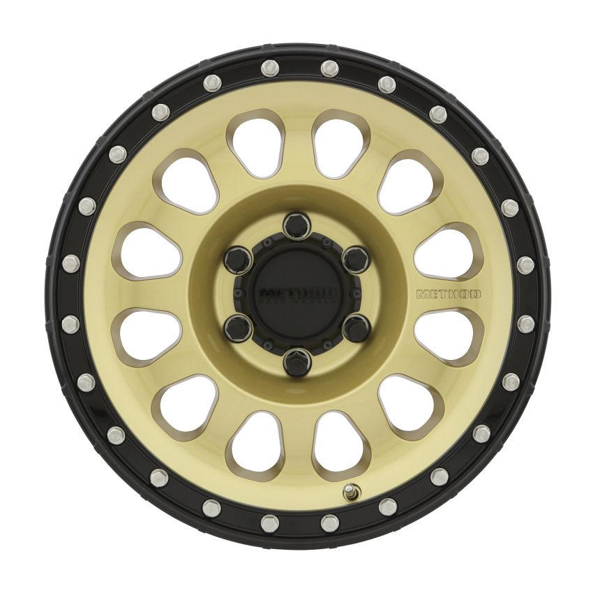 Method Wheels MR31578560100 Method MR315 17x8.5 0mm Offset 6x5.5 106.25mm CB Gold/Black Street Loc Wheel