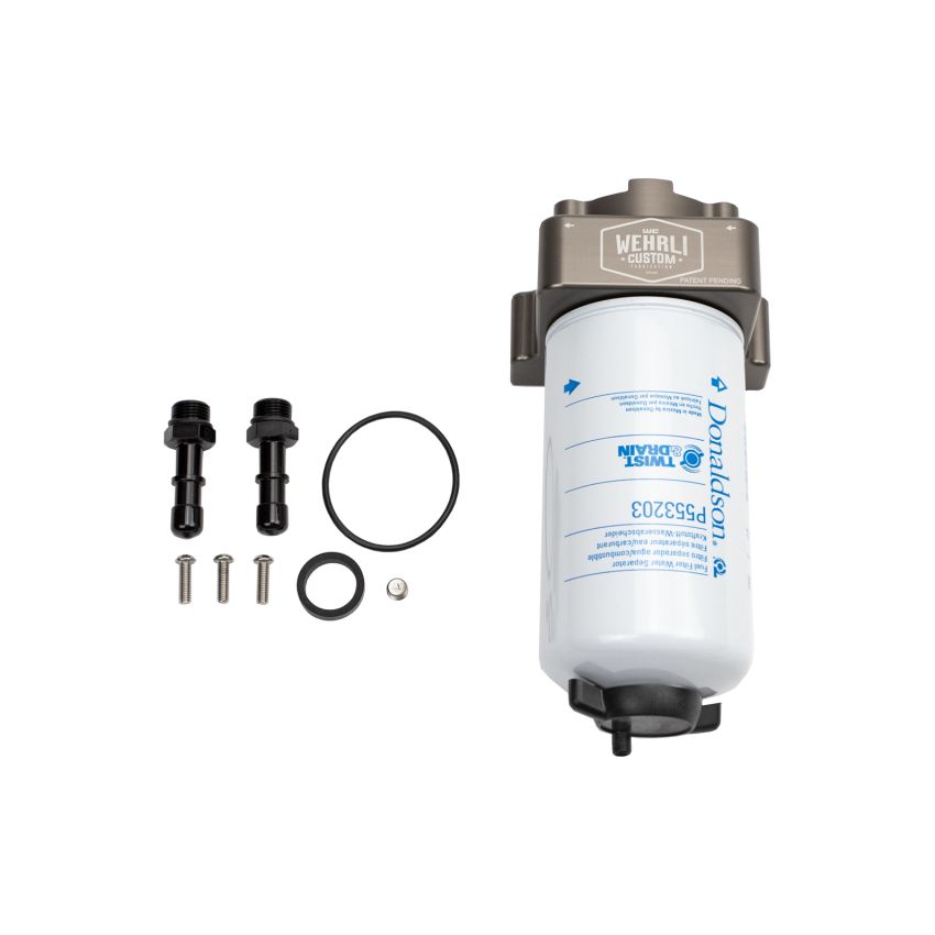 Wehrli 17-19 Duramax L5P / 2020+ L5P Duramax Long Bed Fuel Filter Housing Kit