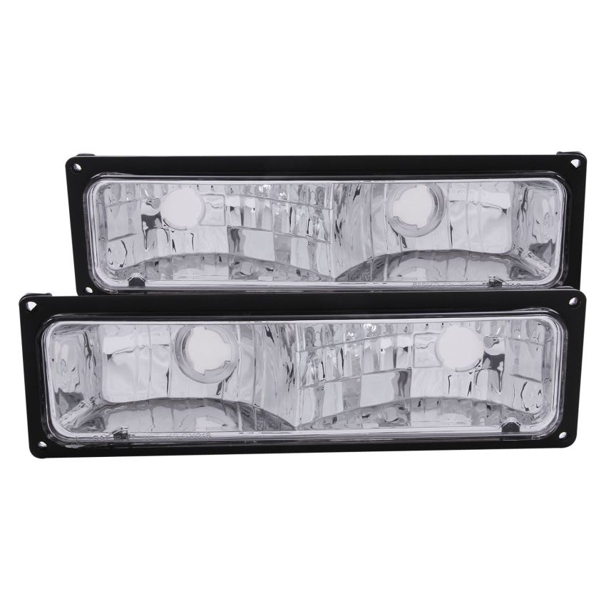 ANZO 511033 1988-1998 Chevrolet C1500 Euro Parking Lights Black
