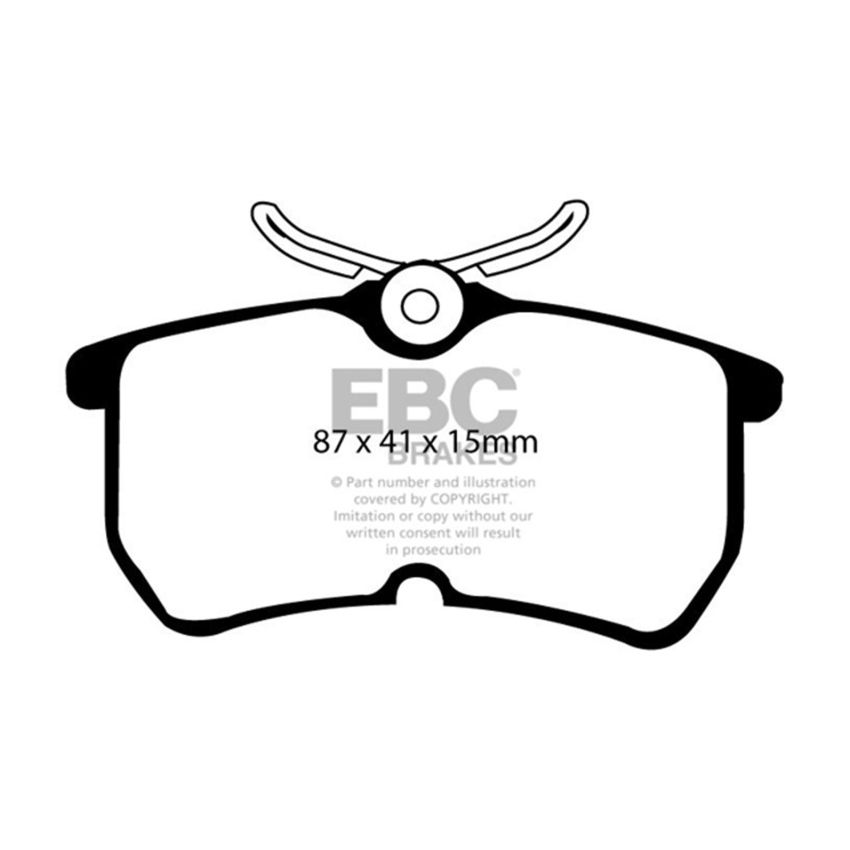 EBC DP21218 13+ Ford Fiesta 1.6 Turbo ST Greenstuff Rear Brake Pads