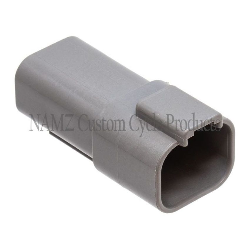NAMZ DR-4G Deutsch DT Series 4-Wire Receptacle & Wedgelock - Gray (HD 72124-94GY)