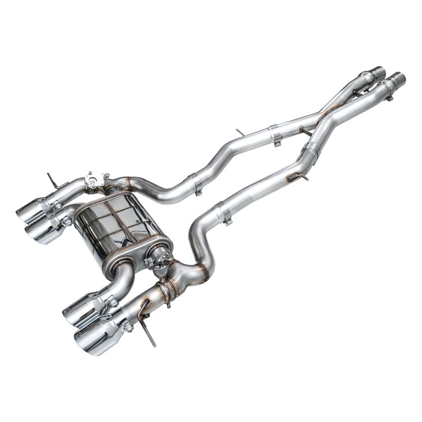 AWE Tuning 3025-42487 23-24 BMW G87 M2 SwitchPath Edition Exhaust - Chrome Silver Tips