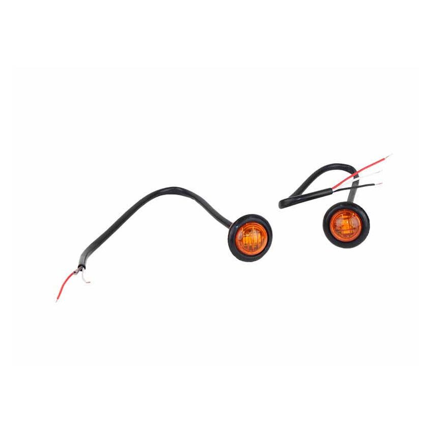 Fishbone Offroad Amber LEDs 3/4In Pair