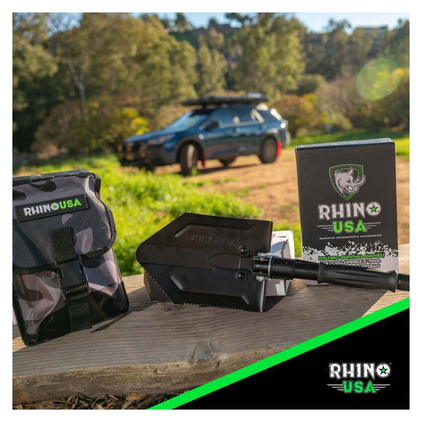 Rhino USA RNO-ETOOL-3 Straight Handle Recovery Shovel W/Pick