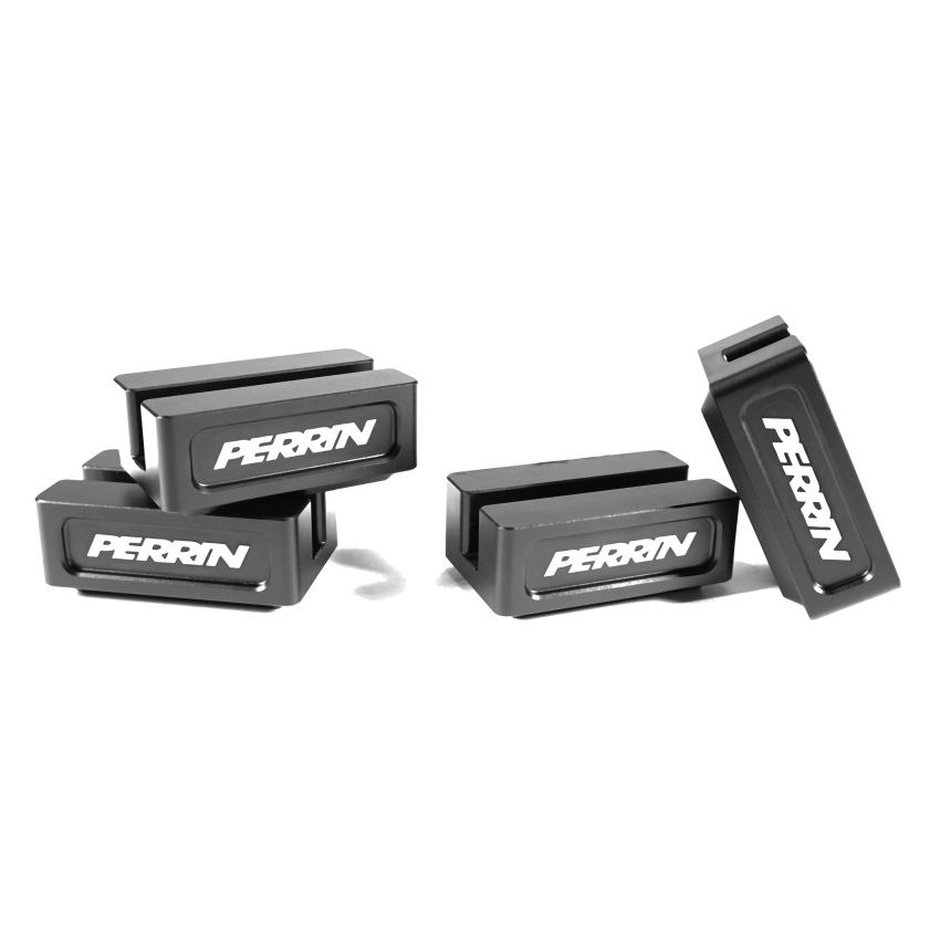 Perrin Performance PSP-BDY-040BK Perrin Jack Pad Set for Subaru (5pc) - Black