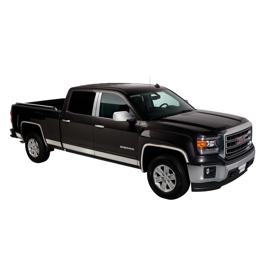 Putco 9751221 14-18 GMC Sierra LD - Double Cab - 6.5in Bed - 10pcs Stainless Steel Rocker Panels