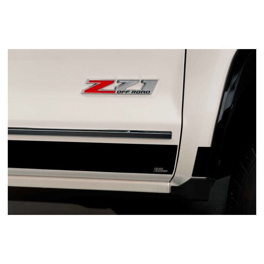 Putco 9751464BP 17-20 Ford SuperDuty Super Cab 6.5ft Box - 4.25in Wide 12pcs Black Platinum Rocker Panels