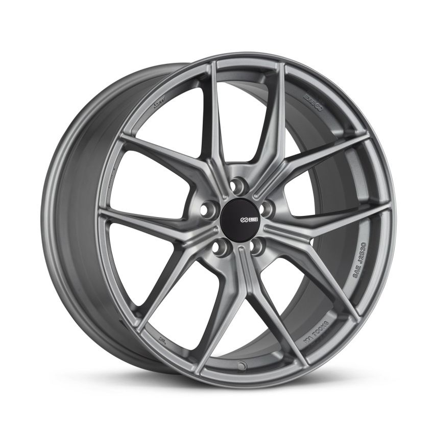 Enkei 529-880-6535GR TSR-X 18x8 35mm Offset 5x114.3 BP 72.6mm Bore Storm Gray Wheel