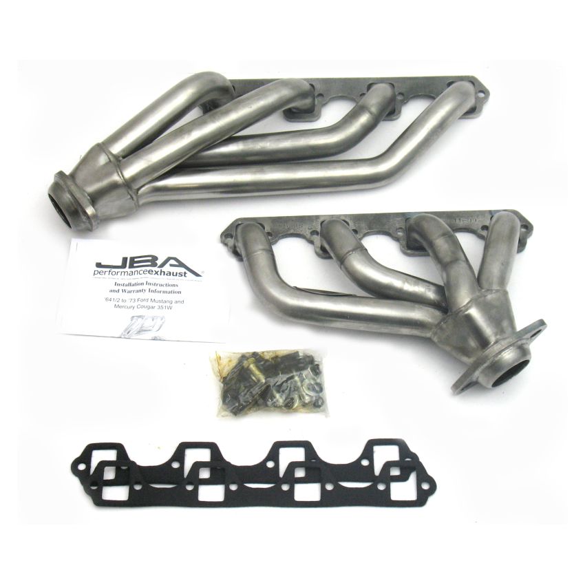 JBA 65-73 Ford Mustang 351W SBF 1-5/8in Primary Raw 409SS Mid Length Header